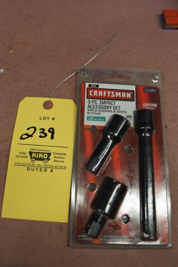 Sear Craftsman 3 pc Impact extension set 1/2 inch drive