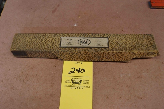 2 New Old Stock K & F half round files