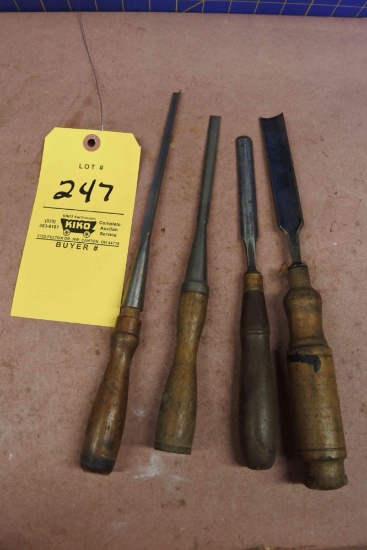 lot of misc chisels and gouges Buck Brothers Keen Kutter
