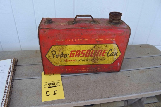 Vintage Antique Peters Gas Can Unique