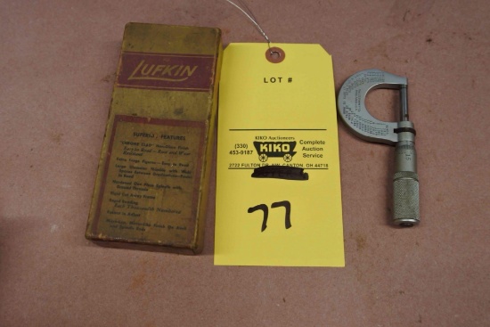 Lufkin and Starrett Micrometers