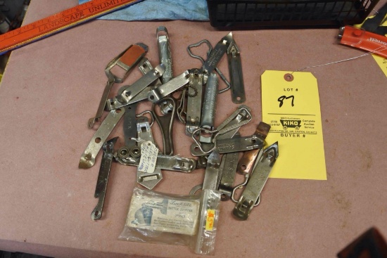 Lot of misc advertising beer bottle openers
