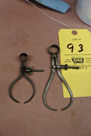 2 Very Old Machinist Calipers Union and other