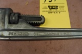 Aluminum Ridgid 14 inch pipe wrench