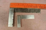 Starrett and Moore & Wright machinist squares