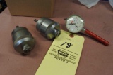 Enzo Dial indicator and 2 Optometrix micrometer heads