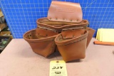 Masters all leather carpenters tool pouch