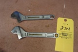 2 Quick adjustment crescent wrenches
