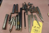 Lot of misc machinists tools drift pins cutters Morse tapers and more