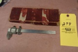 Starrett #122 Vernier caliper
