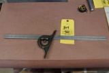 Starrett 24 inch square with Starrett #12 protractor