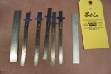 Starrett Precision Kraft and General 6 inch rulers