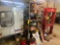 Metal Shelf / Wood Scraps / Piping Etc