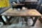 Butchers Block Work Bench And Contents