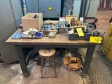 Workbench with Vice and Tools