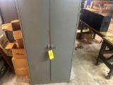 Metal Cabinet-Contents- Brackets misc parts