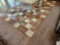 Cowhide rug, approx 7 x 10ft