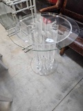 Contemporary glass top table