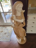 Four seasons lady marble staute, approx 4 ft tall