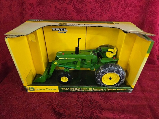 John Deere 4020 Tractor with 48 Loader Dealer Edition 1/16