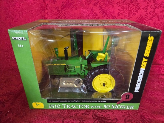 John Deere 2510 Tractor with 50 Mower Precision Key Series No.9 1/16