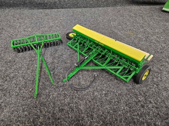 Custom John DeerePlow, Grain Drill and Disk Attachment
