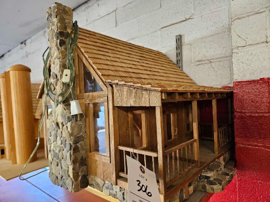 Custom cabin home, lighted