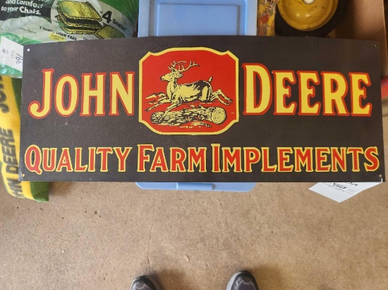 John Deere Metal Sign
