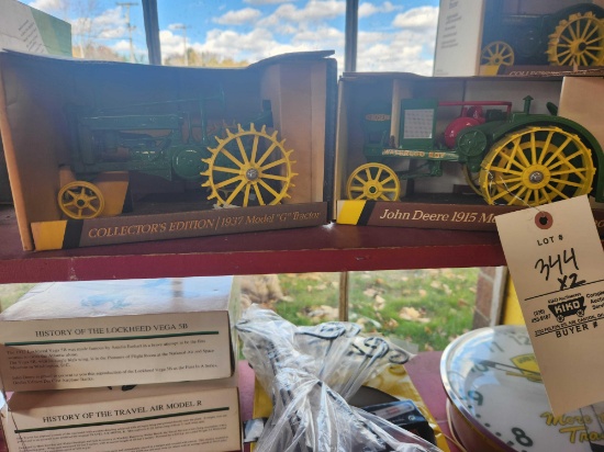 Ertl 1/16 John Deere Waterloo Boy and G Bid X2