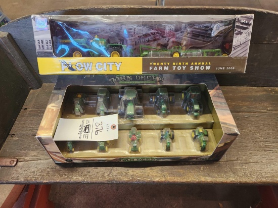 John Deere Plow City and Historical Set Bid X2