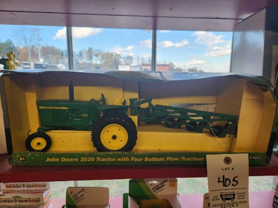 Ertl 1/16 John Deere 3020 with Four Bottom Plow