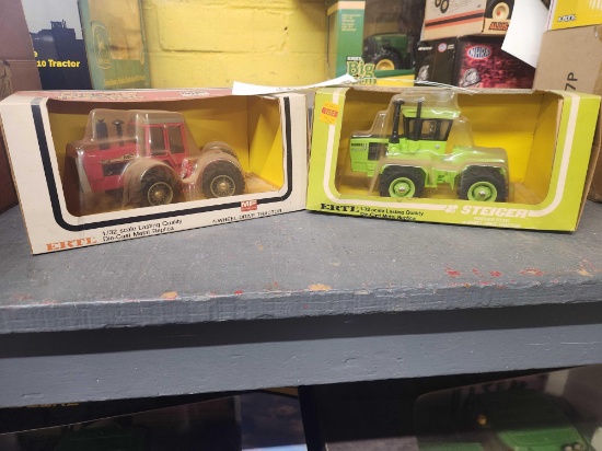 Ertl 1/32 MF and STEIGER 4WD Bid X2
