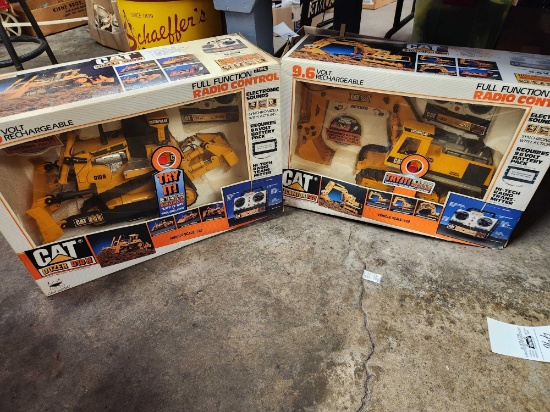 Cat RC Dozer and Excavator Bid X2