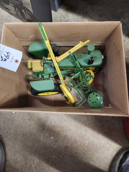 John Deere Wooden Tractor and Plow