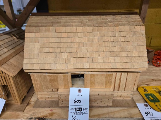 Handmade Wooden Barn 1/64 made by Keith Thompson