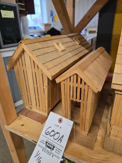 Corn Cribs made by Keith Thompson 1/16 bid x 2
