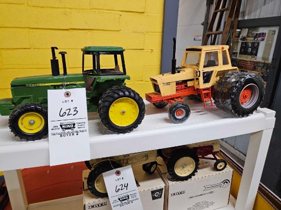 JD MFWD with duals, Case 1370 with duals, 1/16th, bid x 2