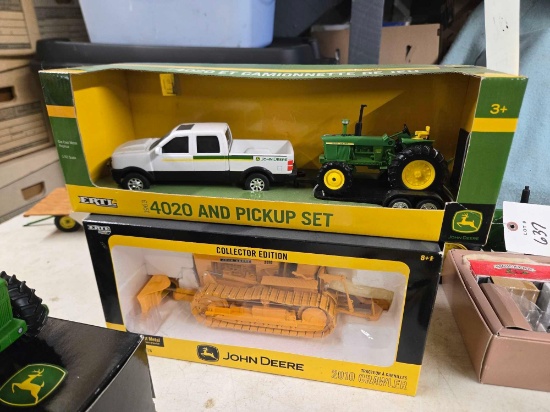 John Deere 1963 4020 and Pickup Set 1/32, Collector Edition 2010 Crawler 1/16 bid x 2