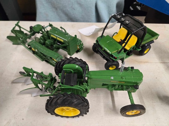 John Deere 40 w/plow, JD Tracted Tractor w/plow, JD Gator bid x 3