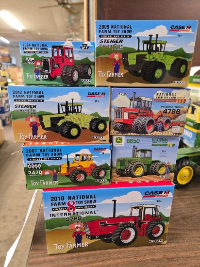 Toy Farmer 1/32 and 1/64 Tractors bid x 15