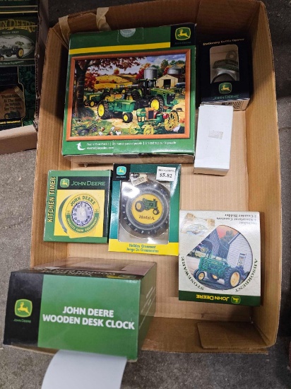 JD ornaments, clock, coasters