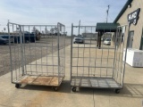 (2) Metal Rolling Carts