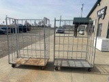 (2) Metal Rolling Carts