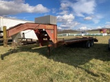 1992 Corn Pro 20 + 5 ft dual tandam gooseneck trailer