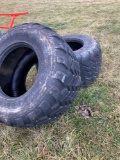 Pair of 620/50R22.5 floater tires, one new