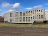 2000 Wilson alum cattle pot semi trailer 48 FT