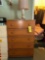Five Drawer Chest with Deer Hooves Lamp