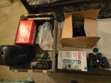 Binoculars, CB radio, cell phones, FM wireless intercom