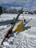 1 owner Hutchinson 8 x 30 transport pto auger with poly hopper (Like New)