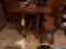 High top table, 2 stools and 2 chairs